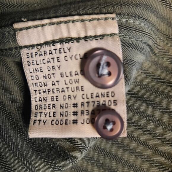 REUNION GREEN MEN'S XL SHIRT COLLAR BUTTON UP LONG SLEEVE DRESS WORK CASUAL‎ - Picture 5 of 7